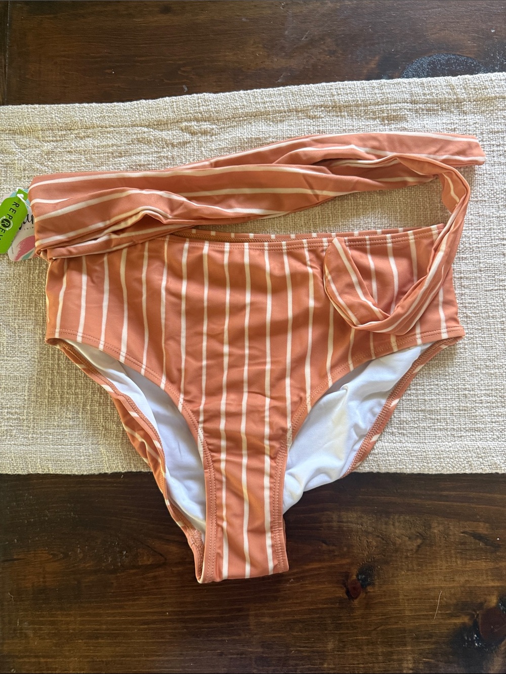 Nani Swimwear High-Waist Striped Bikini Bottom NWT